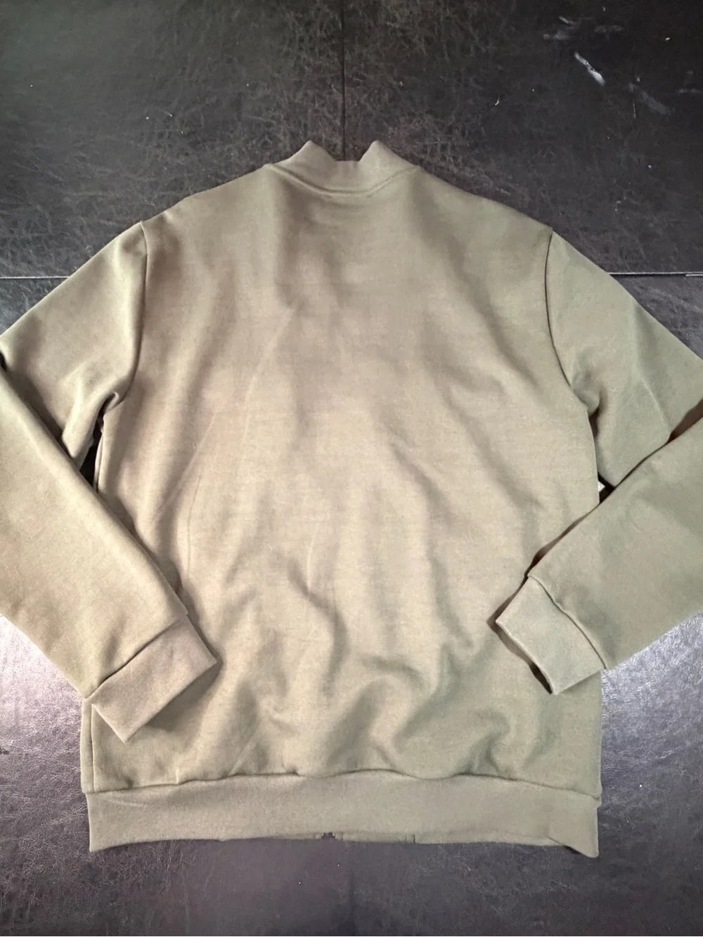 Elie Tahari Men’s Olive Green Utility Bomber Jacket Zip Front Size M